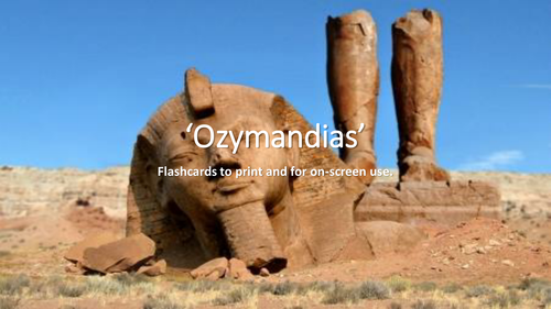 Ozymandias Quote flashcards: For Print and Onscreen use with Instructions