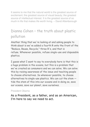 Essay on reducing single-use plastic pollution role of youth picture