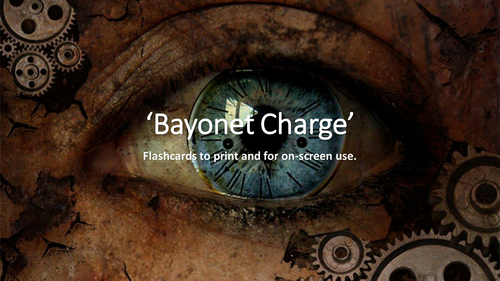 Bayonet Charge Quote flashcards: For Print and Onscreen use with Instructions