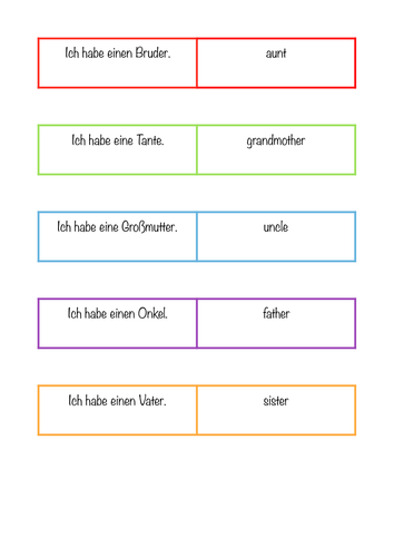 German Dominoes family members