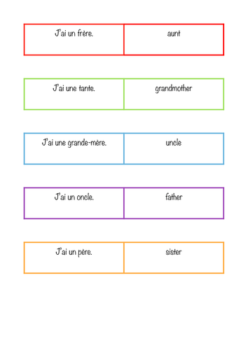 French Dominoes family members