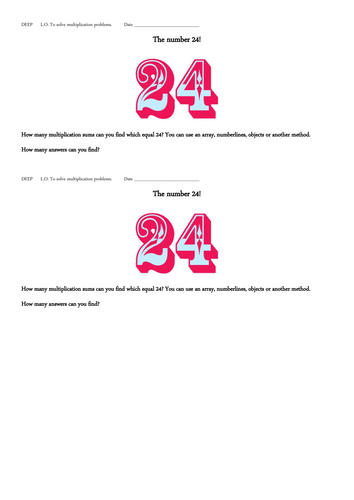 Maths Mastery - Multiplication 1