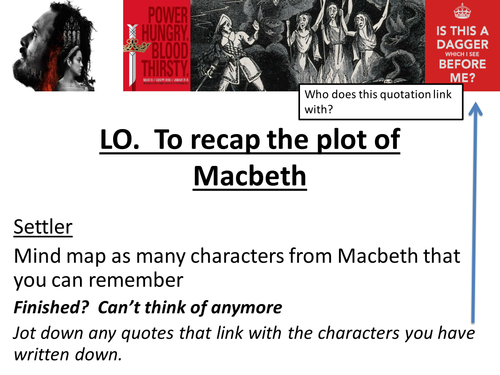 Macbeth Revision AQA - Plot