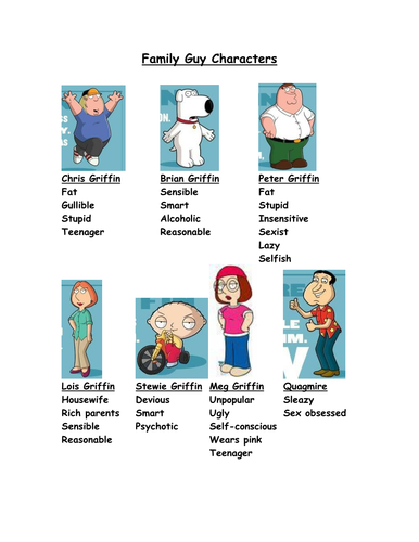 Satire Unit: Family Guy | Teaching Resources