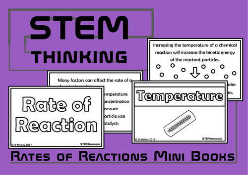 Rates of Chemical Reactions Mini Foldable Chemistry Books