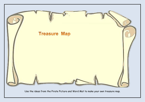 receptionyear 1 pirate treasure map reading activity teaching resources