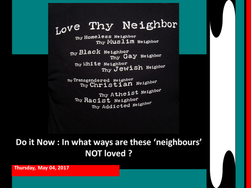 How easy it to Love Your Neighbour?
