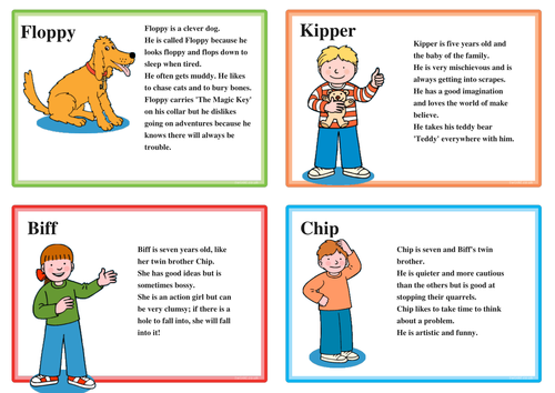 Biff, Chip and Kipper cards for KS1 and KS2 | Teaching Resources