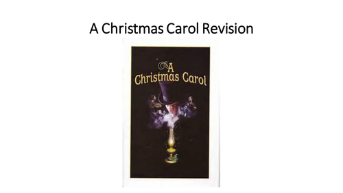 A Christmas Carol Themes Revision Teaching Resources