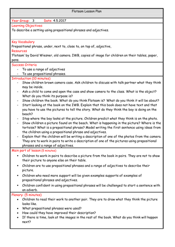 Flotsam by David Weisner (Powerpoint, weekly plan and interview lesson ...