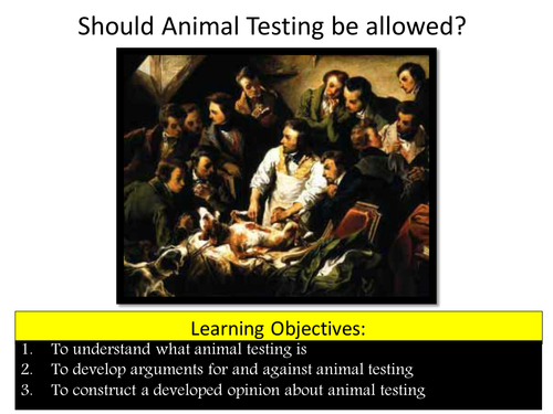 Animal Testing Debate - Speaking and Listening KS3/4 - Religious Studies