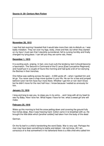 AQA Paper 2 Writers' Viewpoints and Perspective, Section B-Essay and ...