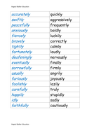 SPAG - adverbs - synonym matching activities for different abilities ...