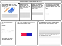 ks3 activate science electricity and magnetism topic revision