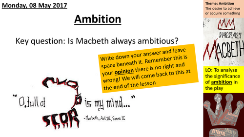 macbeth ambition essay aqa