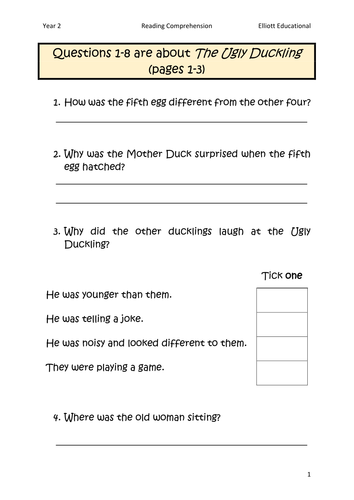 Year 2 P3 Key Stage 1 Reading Comprehension For SATS Paper 2 Revision 