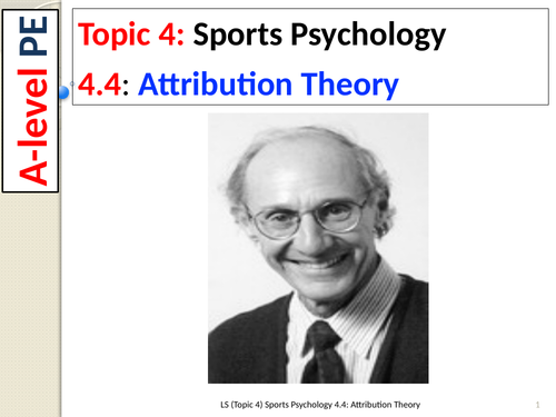 A-Level PE EDEXCEL (spec 2016) 4.4: Attribution Theory