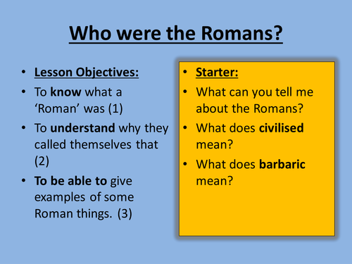 Who were the Romans?