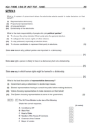 NEW AQA GCSE CITIZENSHIP Theme 3 end of unit test & resit paper ...