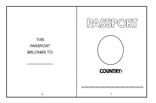 Back to School Passport Booklet Activity + Camera Craftivity | Teaching Resources