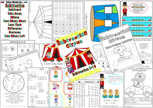 subtraction-circus-subtraction-within-10-activities-teaching-resources