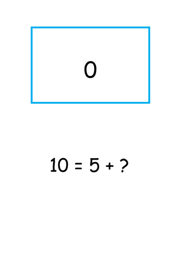 Treasure hunt number bonds to 10