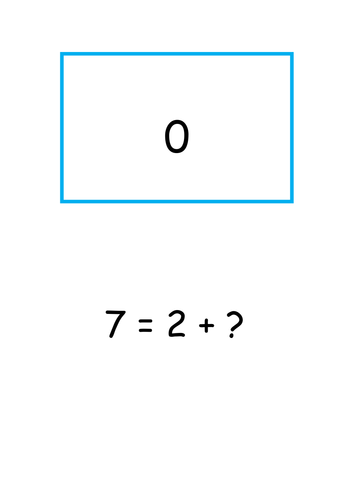 Treasure hunt addition number bonds up to 10