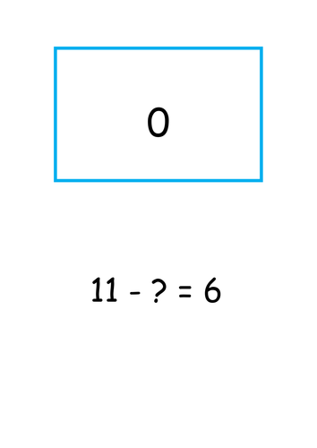 Treasure hunt subtraction up to 20