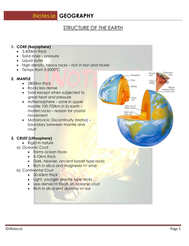 leaving cert geography essay list