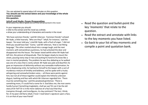 Jekyll and Hyde Revision - Component 2B - EDUQAS