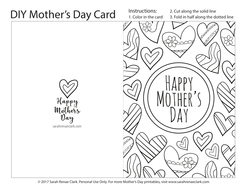 mothers day printable coloring cards 8 pack printable pdf mothers