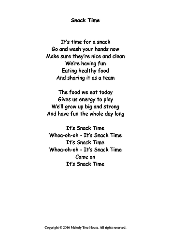 Snack Time (Healthy Eating) | Teaching Resources