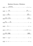 Rhythmic Dictation | Teaching Resources