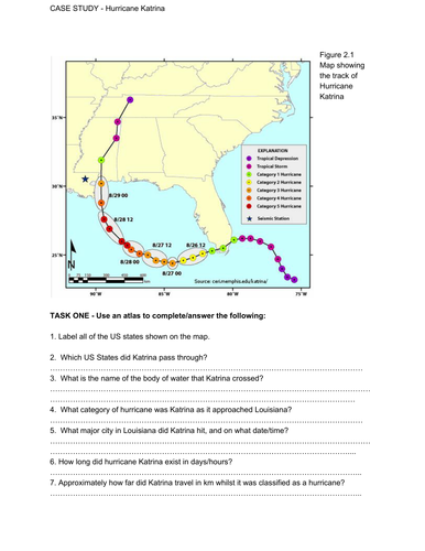 hurricane katrina case study geography