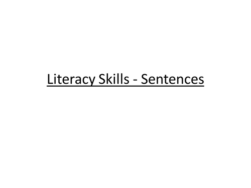 Sentences