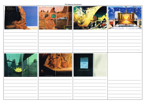 The Rabbits by Shaun Tan- Storyboard sheet ks2-3