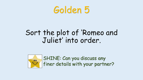 Three GCSE revision lessons for Shakespeare's Romeo and Juliet. AQA English Literature Paper 1