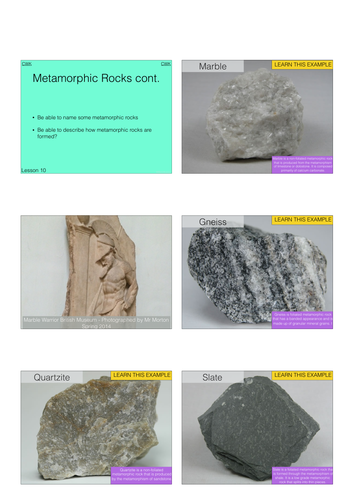 Metamorphic Rocks | Teaching Resources