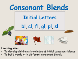 Phonics: Initial Consonant Blends Presentations, Plans, Listening ...