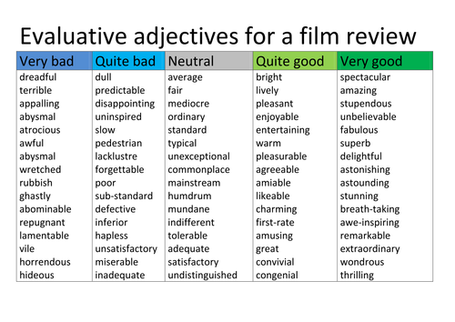 evaluative language in essays