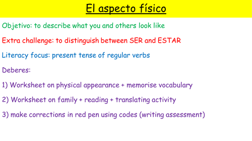 Y10 SPANISH VIVA MODULE 3 MI GENTE: DESCRIBING PEOPLE