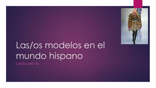 AS/ A-Level - The role of models in Hispanic Society | Teaching Resources
