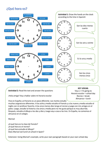 Spanish Readers: ¿Qué hora es? – Creative Teaching Press