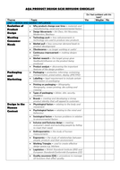Gcse product design coursework checklist image
