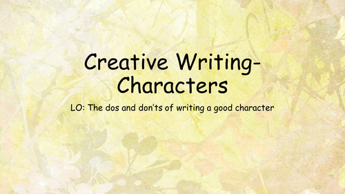 Creative Writing