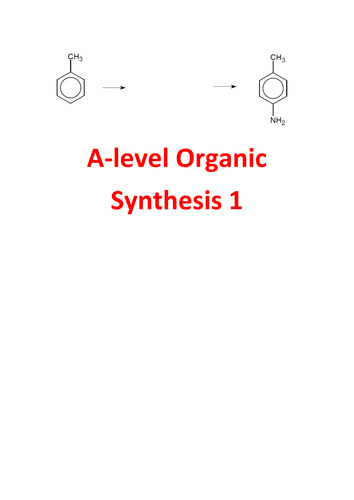 A-level Chemistry Organic Synthesis Questions 1 - with answers