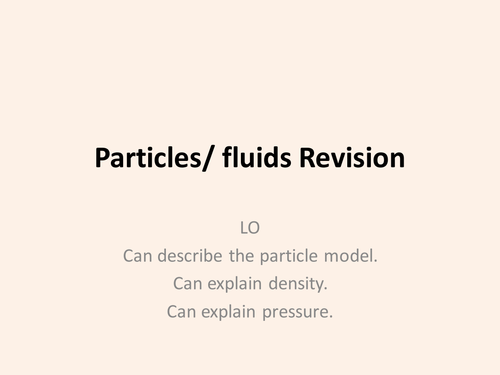 Particles | Teaching Resources