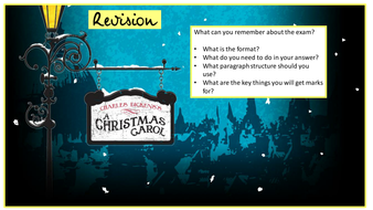 Charles Dickens - A Christmas Carol: Exam Style Question Revision | Teaching Resources