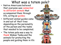 Design your own Sioux totem pole | Teaching Resources