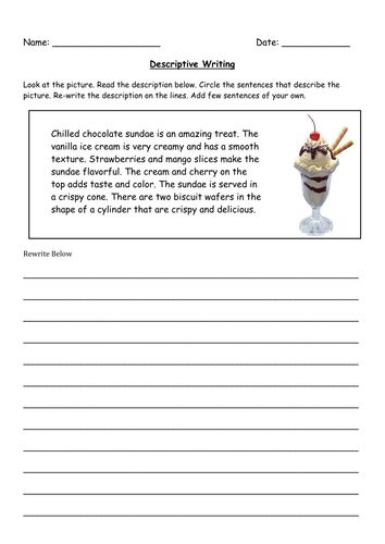 writing for grade 5 worksheets